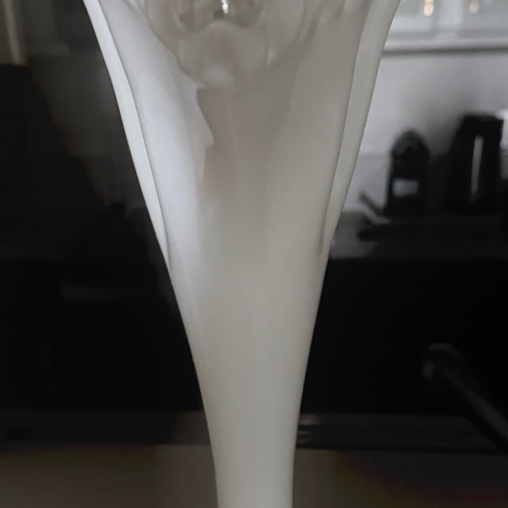 Vintage "Large" Fenton Silvercrest Petticoat Fan Vase 13" tall - Picture 2 of 13